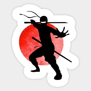 Japanese Martial Art - Ninja Holding Sword Pose Sticker